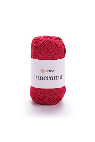 Yarnart Macrame Macrame Hand Knitting Yarn Dark Red-143
