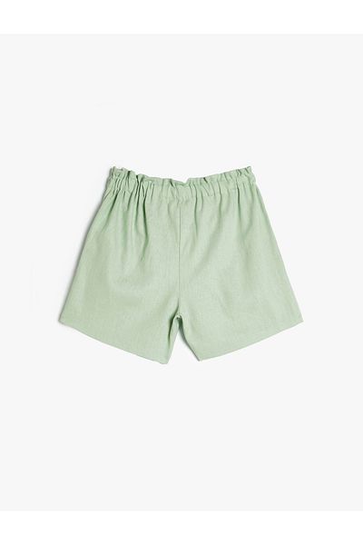 Koton Green Girl's Shorts - 4skg40062aw