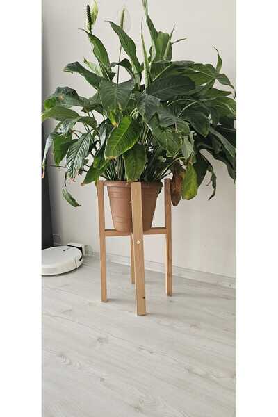 ÇağlaDesign Ahşap Dekoratif Saksı Altlığı Tekli 60*30*30 Cm