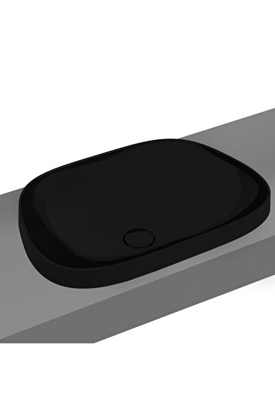 VitrA Frame 5653B483-0016 Tezgah Üstü TV Lavabo, 57 cm, Mat Siyah