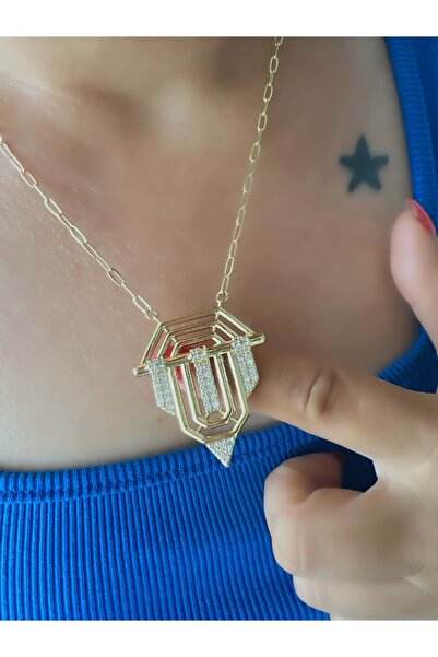 ACAR TAKI قلادة Serenay باللون الذهبي من سلسلة خاصة - ACR7594