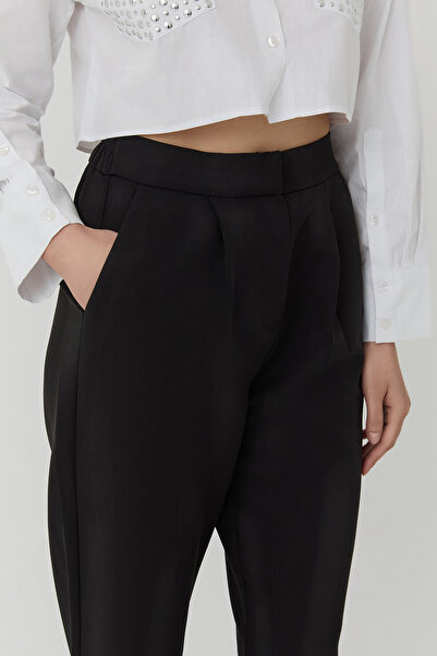 Quzu Штани з еластичним поясом, чорні