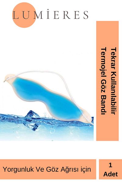 Lumieres Special Series Cold Hot Application Anti-Light Eye Therapy Relaxation Gel Sleeping Band 1 Piece