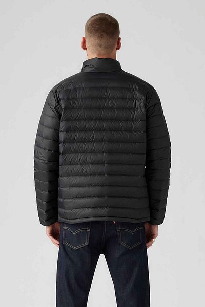 Levi's Faltbarer schwarzer Jet-Daunenmantel – A8567-0000