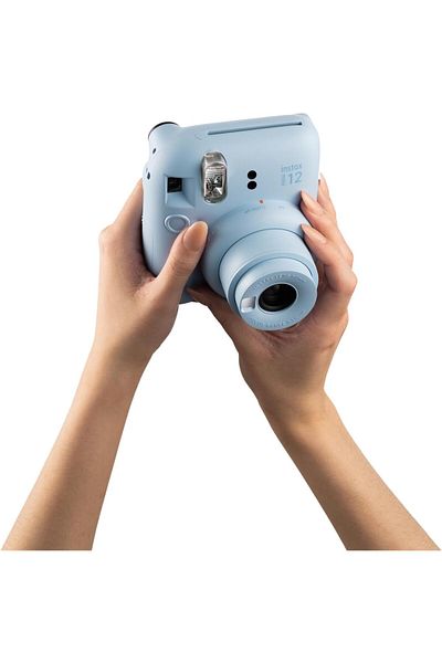 FUJI INSTAX MINI12 BUNDLE WITH FILM (10EXP) AND HAND STRAP, BLUE