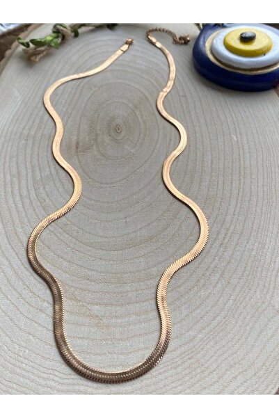 ACAR TAKI سلسلة فولاذية إيطالية بلون وردي 60+5 سم 316L5524