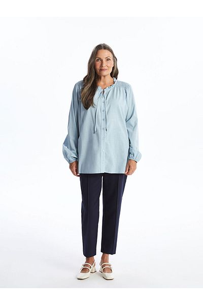 LC Waikiki Damenbluse mit Bindekragen