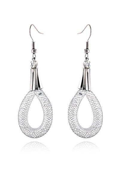 Rouge Zircon Stone Chandelier Bow Earrings