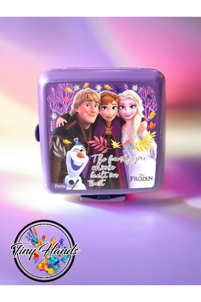 Nasip Kırtasiye Anna Frozen Kendinden Kaşıklı 4 Bölmeli 2 Katlı Beslenme Kutu...