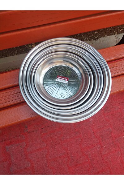 KAPLANBABA PASLANMAZ KROM SÜZGEÇ 36 CM MAKARNA SALÇA SÜZGECİ KROM SÜZEK İNCE ...