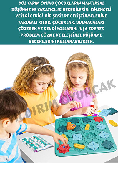 YILDIRIM OYUNCAK Kodlama Oyunu Mantıksal Yol Yapım Oyuncağı Eğitici Oyuncak P...