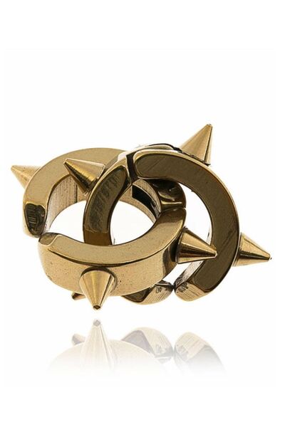 Rouge أقراط سبايك للأذنين بدون ثقوب