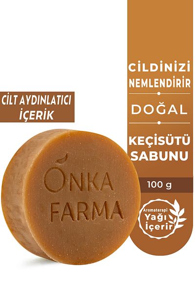 OnkaFarma Onka Farma Goat Milk Soap 100 Gr Skin Detox Purifying Natural Peeling Effect Solid Soap