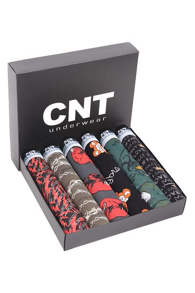 CNT Boy's Boxers 6 Pack Mixed Pattern - Σε Ειδικό Κουτί