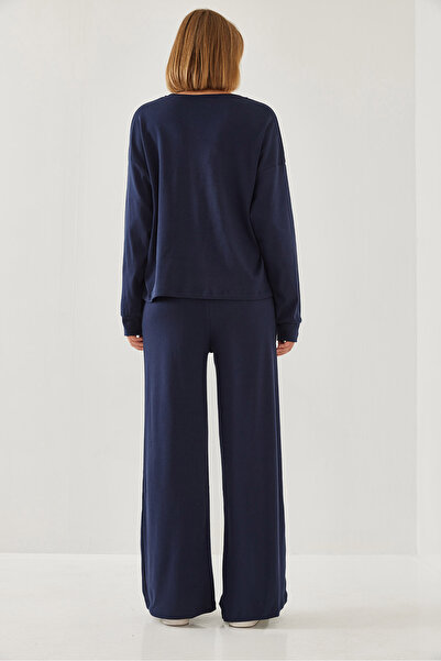 Bianco Lucci Çimalı Women's Trousers and Top Set - 60351186