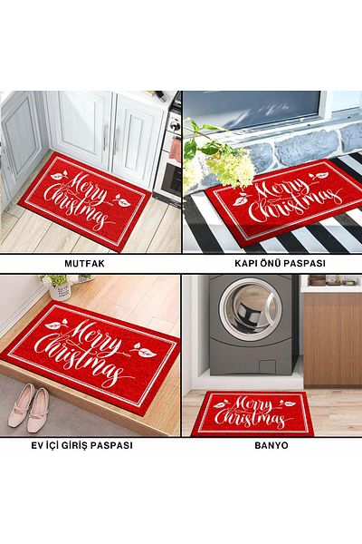Monnhein Waterproof Custom Design Door Mat for Christmas - Colors and Decorations