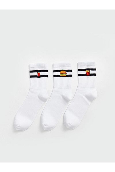 LC Waikiki LCW ACCESSORIES Ανδρικές κάλτσες ριγέ 3 τεμαχίων