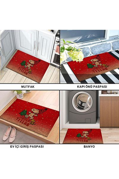 Monnhein Waterproof Custom Design Door Mat for Christmas - Colors and Decorations