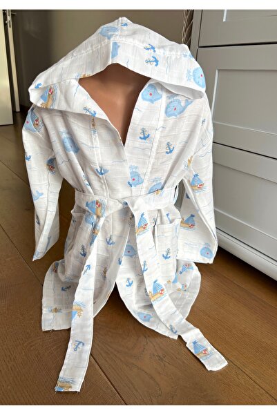 Shopiole رداء حمام للأطفال من عمر 5-6 سنوات - رداء حمام وشاطئ بغطاء للرأس من ...