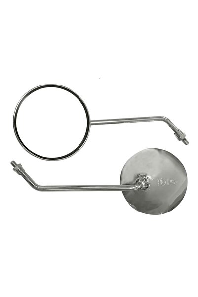 Genel Markalar Scooter - Motosiklet 8 mm Yuvarlak Ayna Takımı Nikel orjinal p...