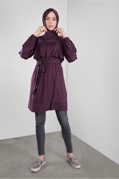 Alvina Tasseled Belted Tunic 41190