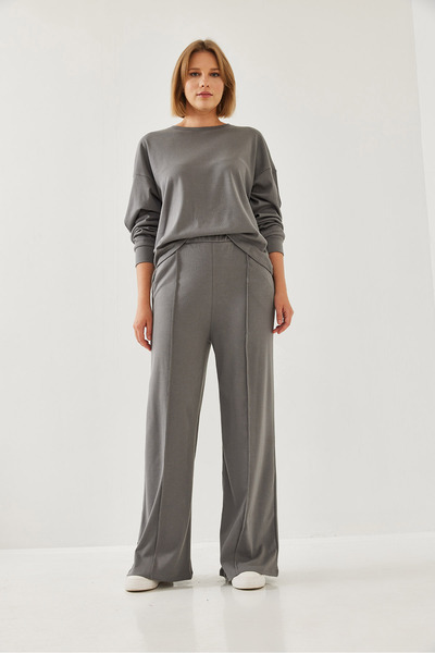 Bianco Lucci Çimalı Women's Trousers and Top Set - 60351186