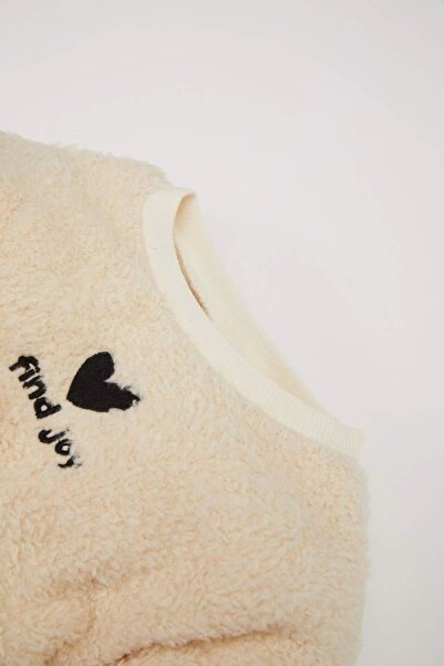 DeFacto B3133 Set de 2 hanorac din pluș cu model de inimă și fund cu talie elastică