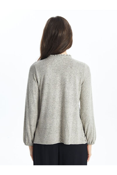 LC Waikiki Γυναικεία μπλούζα LCW με γιακά με γραβάτα