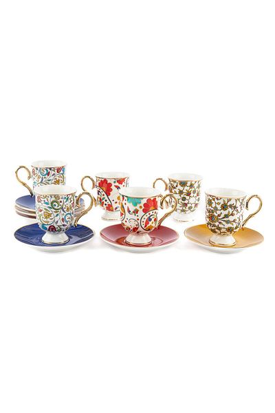 Mikasa Moor Ottoman 90Cc Set of 6 Coffee Cups