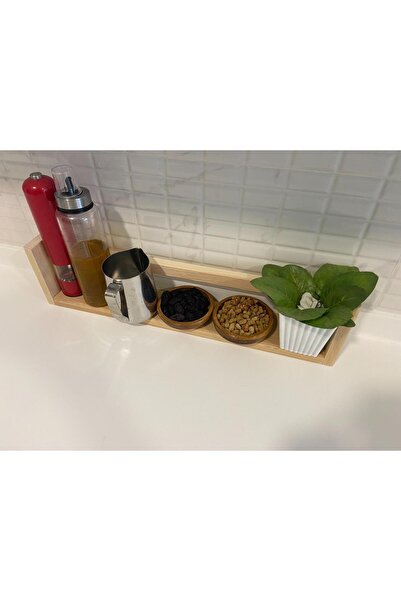 ÇağlaDesign Ahşap Tekli Ters Düz Çalışma Odası-banyo-mutfak Rafı-duvar Asma A...