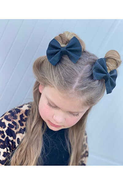 Atılgan Grp 2'li Handmade Fiyonk Toka, Çocuk Toka, Kız Çocuk Saç Tokaları - K...