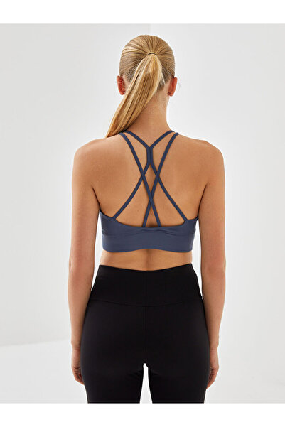 LC Waikiki Indigo Underwire-Free Plain Unpadded Sports Bustier