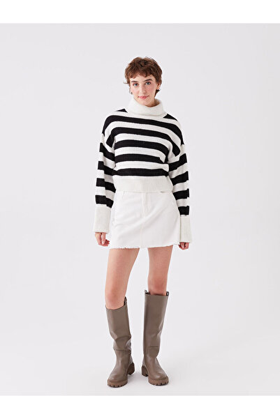 LC Waikiki Dámský pletený svetr s rolákem a dlouhým rukávem