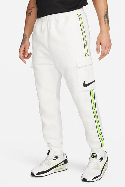 Nike Αθλητικά ρούχα Repeat Standard Fit Cut Hooded Cargo Ανδρικό Φούτερ με Τσέπες Λευκό