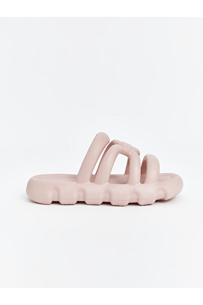 LC Waikiki Pink Tape Detailed Women's Slippers