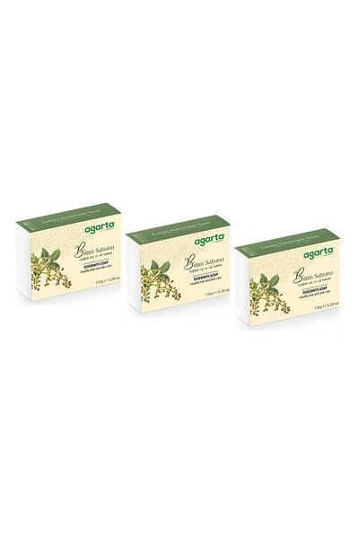 Agarta Natural Handmade Bıttım Soap 150 g X 3 Pieces