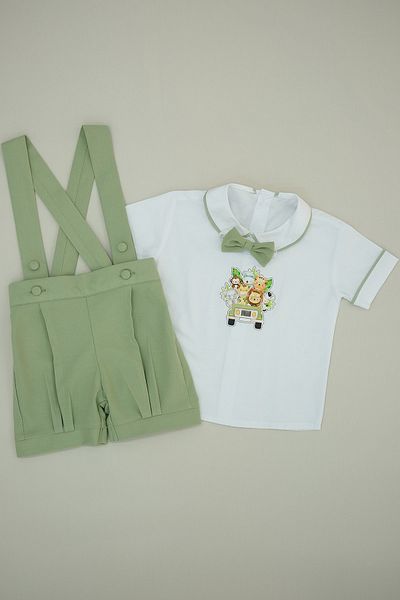 annerüyası Safari Printed Shorts Salopette Suit
