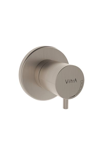 VitrA Origin A4145834 Built-in Stop Valve, Surface Mounted, Brushed Nickel
