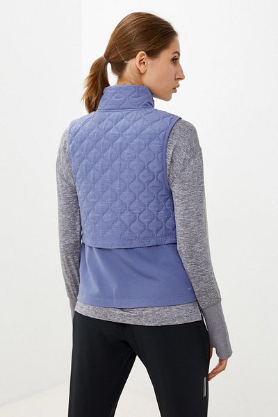 Nike W Aerolayer Running Vest Blue Insulated Women's Fit Running Vest Blue