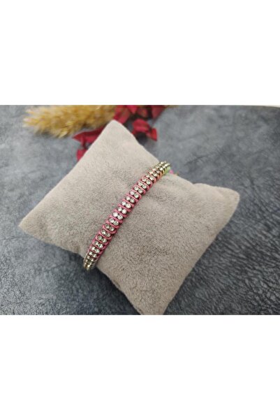 Hd Marketim Deri Üzeri Ebruli Ip  Taşlı Tasarım Ayarlanabilir Bileklik Bilezik