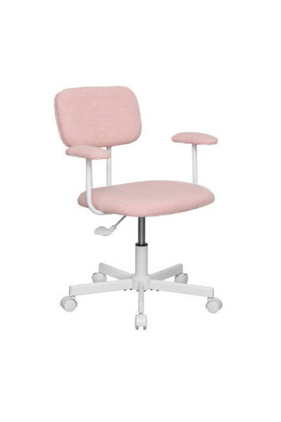 Adore Mobilya Teddy Ofis ve Çalışma Sandalyesi-Pembe 64x74-83x63 cm