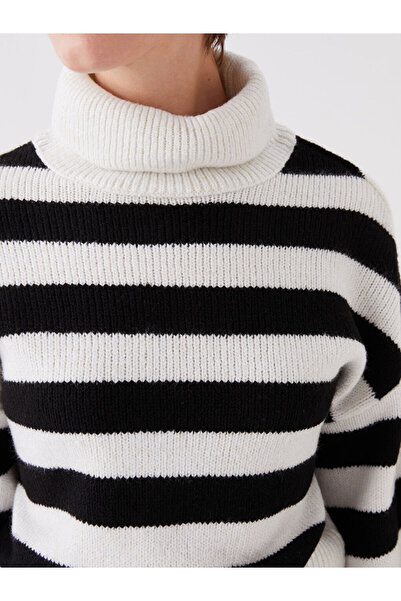 LC Waikiki Dámský pletený svetr s rolákem a dlouhým rukávem