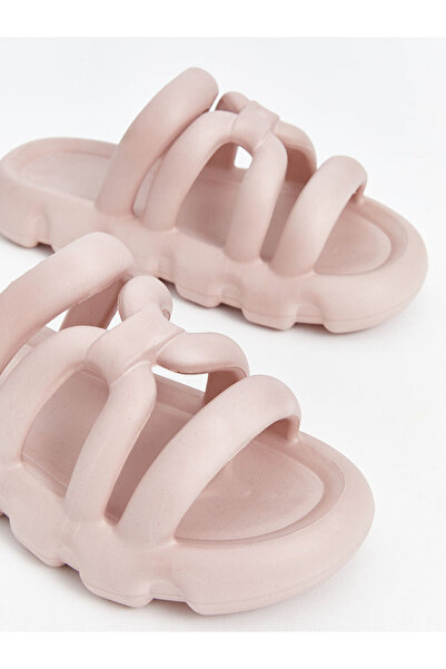 LC Waikiki Pink Tape Detailed Women's Slippers