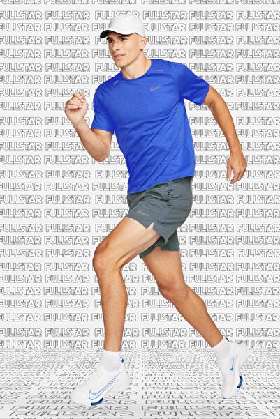 Nike Running Dri Fit Rise 365 Mens Short Sleeve Shirt Blue Чоловіча футболка для бігу, синя