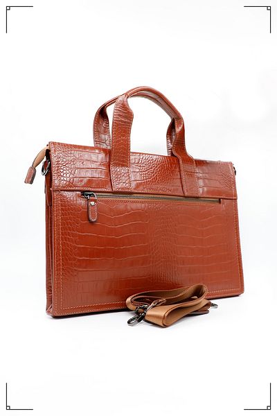 Derimo Leather حقيبة كمبيوتر محمول وحقيبة من الجلد الطبيعي