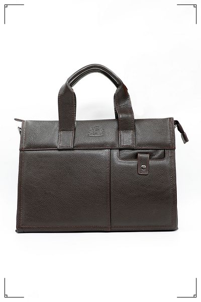 Derimo Leather حقيبة كمبيوتر محمول وحقيبة من الجلد الطبيعي