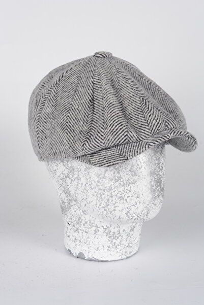 mercantoptan Kışlık 8 Yünlü Parca Balık Sırtı Model Peaky Blinders  Kasket Şapka