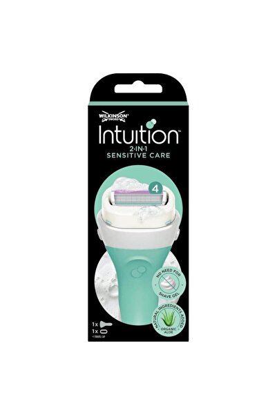 Wilkinson Sword Intuition 2 in 1 Sensitive Care Self Soap 4 Blades Women's Razor