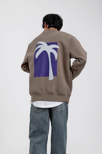 NOMARC Φούτερ με στάμπα Mink Holiday Palm