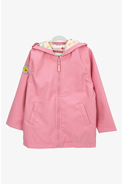 Haribo Kız Çocuk Yağmurluk 4-10 Yaş Pembe